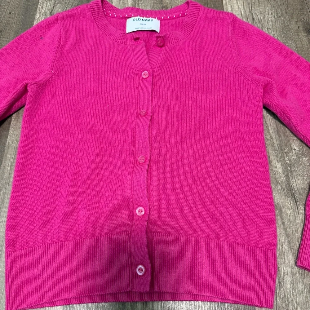 Old Navy Pink button front‎ Cadigan, Size S (6-7)